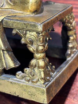 Bouddha Amitayus en bronze doré, Sino-Tibet, Qianlong — photo 12