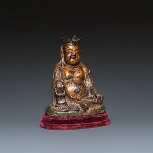 Bouddha couronné en bronze doré, Chine, Ming — photo 1