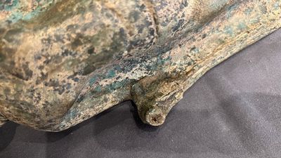 Bouddha de style Dvaravati en bronze, Thaïlande, probablement 7/8ème — photo 9