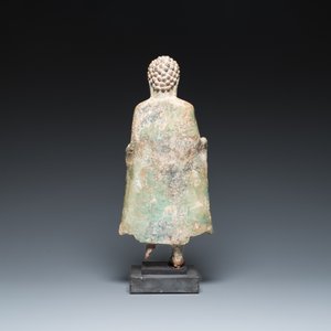 Bouddha de style Dvaravati en bronze, Thaïlande, probablement 7/8ème — photo 4