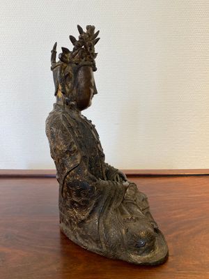Bouddha en bronze doré, Chine, Ming — photo 4