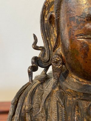 Bouddha en bronze doré, Chine, Ming — photo 8