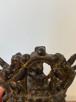 Bouddha en bronze doré, Chine, Ming — photo 9