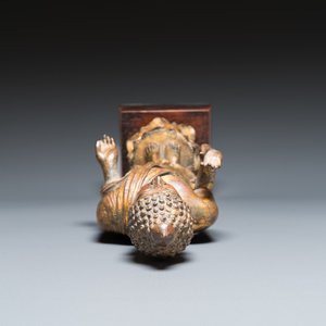 Bouddha Shakyamuni en bronze doré de style Lan Na, Thaïlande, probablement 16ème — photo 5