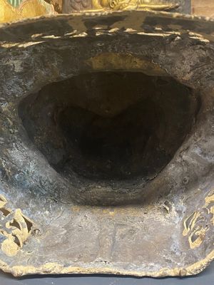 Bouddha Shan en bronze avec traces de dorure, Birmanie, 16/17ème — photo 22
