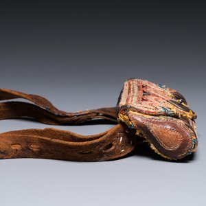 Bourse en cuir avec inscription pour la Mecque et Médine, probablement la Perse, 19/20ème — photo 3