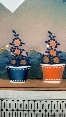 Canton school: A pair of reverse glass paintings in original frames — photo 9