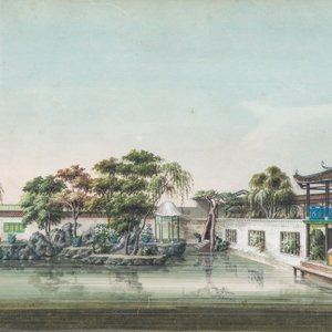 Canton school: 'Garden Scene With a Lady' — photo 1