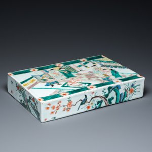 Carreau en porcelaine de Chine famille verte à décor narratif, 19ème — photo 9