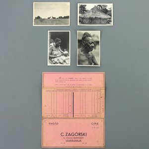 Casimir Zagourski, pochette rare avec 4 photos en noir et blanc — photo 1