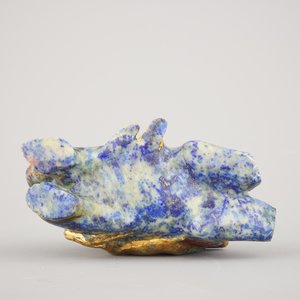 Cavalier chinois sculpté, peint en lapis lazuli, 19e — photo 7