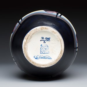 Charles Catteau for Boch Kéramis: An Art Deco matte-glazed earthenware 'Storks' vase — 照片 7