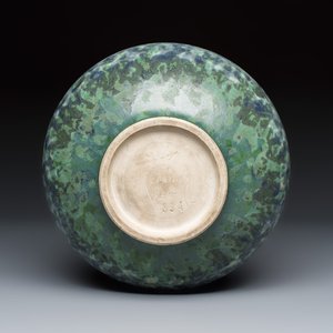 Charles Catteau for Boch Kéramis: An Art Deco stoneware (grès) vase with geometric design — photo 7