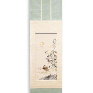 Chen Shuren 陳树人 (1884-1948): 'Quail', ink and colour on paper — photo 2