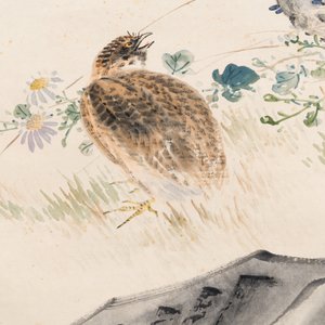 Chen Shuren 陳树人 (1884-1948): 'Quail', ink and colour on paper — photo 5