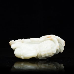 Cheval mythique en jade céladon, Chine, 18ème — photo 5