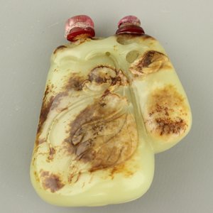 Chinees snuifflesje in celadon jade — foto 4