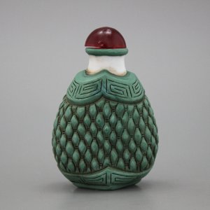 Chinees snuifflesje, Peking glas, 20e — foto 1