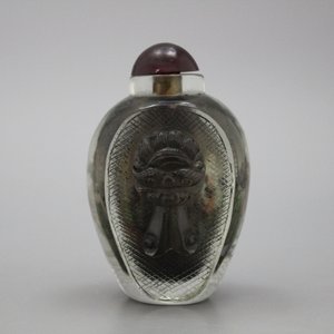 Chinees snuifflesje, Peking glas, binnenin beschilderd, 19/20e — foto 1