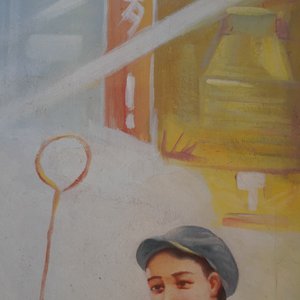 Chinese Cultural Revolution school: Charmain Mao speaking to workers, oil on canvas, 3rd quarter 20th C. — 照片 5