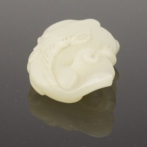 Chinese figuur van een vis in celadon jade, Qing-dynastie — foto 5