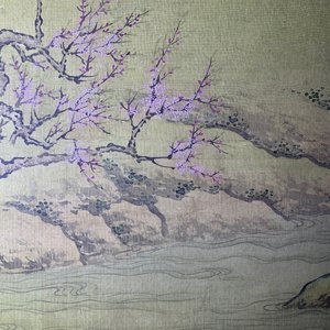 Chinese school, 18/19e eeuw, inkt en kleur op zijde: 'landschap met figuren bij een pagode' — foto 35