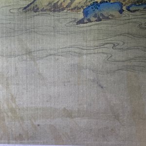 Chinese school, 18/19th C., ink and colour on silk: 'landscape with figures near a pagoda' — 照片 38