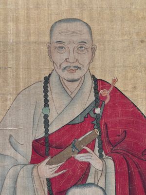 Chinese school: '24 monks', ink and colour on silk, Qing — photo 16