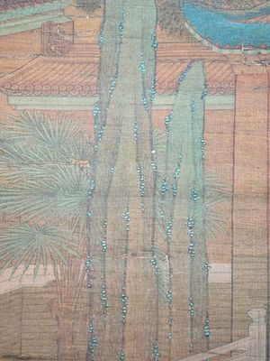 Chinese school: 'A bear breaks into the palace', ink and colour on silk, Qing — 照片 14