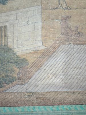 Chinese school: 'A bear breaks into the palace', ink and colour on silk, Qing — 照片 18