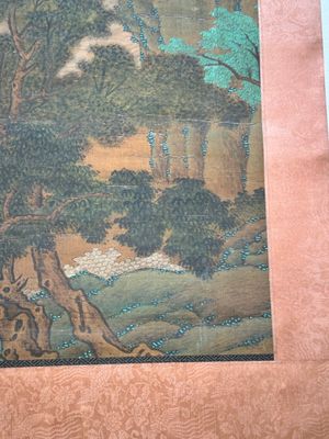 Chinese school: 'A bear breaks into the palace', ink and colour on silk, Qing — 照片 4