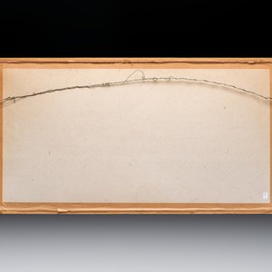 Chinese school: a framed painted fan with flowers, ink and colour on paper, dated 1924 — photo 2