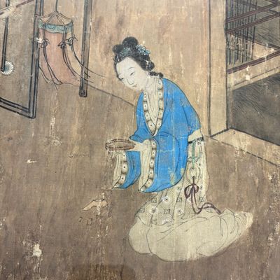 Chinese school: A narrative scene with figures — photo 8