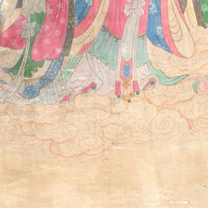 Chinese school: 'A procession of deities', ink and colour on silk, Qing — photo 5