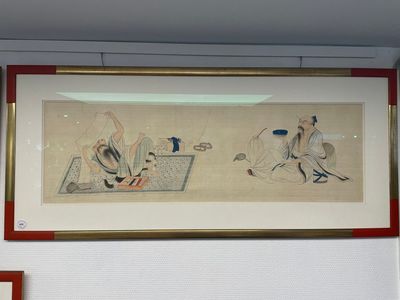 Chinese school: A series of four paintings, ink and colour on silk, signed Qi Qi 岐琦, dated 1886 — 照片 1
