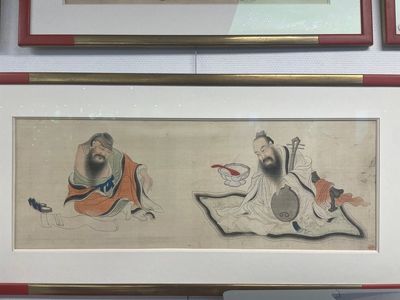 Chinese school: A series of four paintings, ink and colour on silk, signed Qi Qi 岐琦, dated 1886 — 照片 14