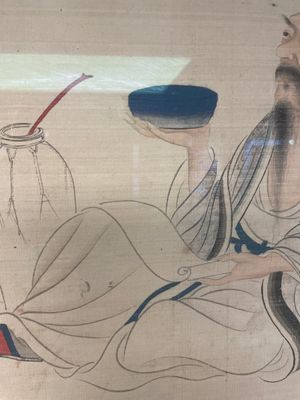 Chinese school: A series of four paintings, ink and colour on silk, signed Qi Qi 岐琦, dated 1886 — 照片 4