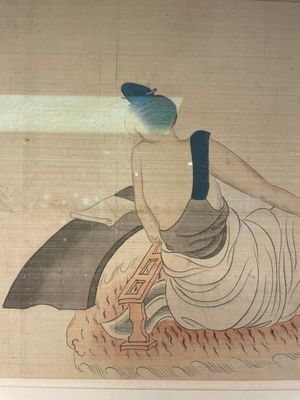 Chinese school: A series of four paintings, ink and colour on silk, signed Qi Qi 岐琦, dated 1886 — 照片 10