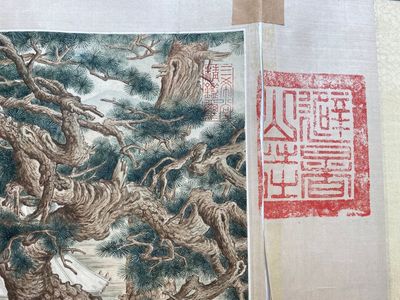 Chinese school, after Giuseppe Castiglione 郎世寧 (1688-1766): '100 horses', handscroll, ink and colour on paper, 18/19th C. — photo 16