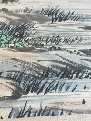 Chinese school: 'Album with eight various works', ink and colour on paper, 20th C. — 照片 21