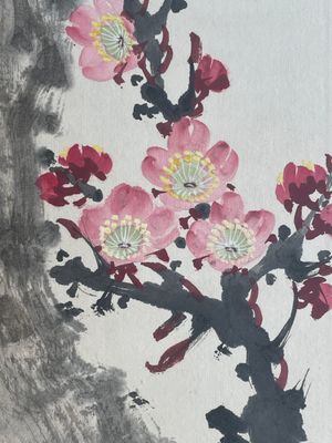 Chinese school: 'Album with eight various works', ink and colour on paper, 20th C. — 照片 42