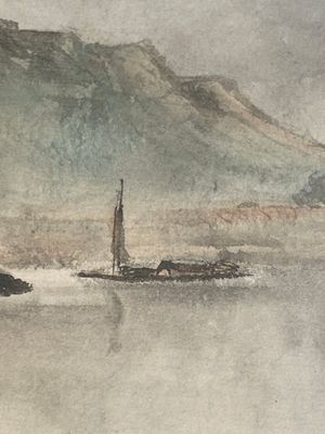 Chinese school: 'Album with eight various works', ink and colour on paper, 20th C. — 照片 46