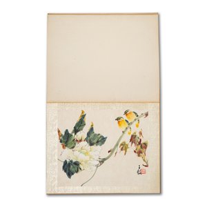 Chinese school: 'Album with eight various works', ink and colour on paper, 20th C. — 照片 5