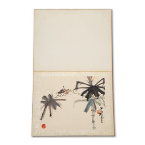 Chinese school: 'Album with eight various works', ink and colour on paper, 20th C. — 照片 7