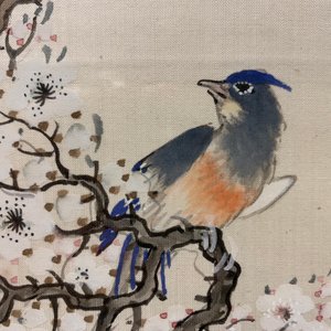 Chinese school: Birds among flowering branches, ink and watercolour on silk, 18/19th C. — 照片 6