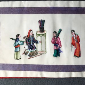 Chinese school, Canton, inkt en kleur op rijstpapier, 19e eeuw: collectie van 39 tekeningen in zes albums — foto 33