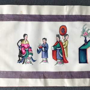 Chinese school, Canton, inkt en kleur op rijstpapier, 19e eeuw: collectie van 39 tekeningen in zes albums — foto 41