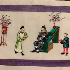 Chinese school, Canton, inkt en kleur op rijstpapier, 19e eeuw: collectie van 39 tekeningen in zes albums — foto 56