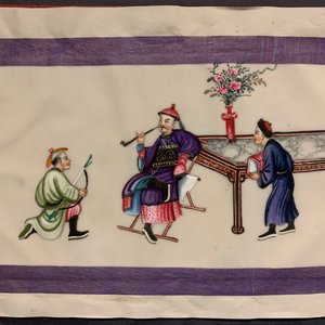 Chinese school, Canton, inkt en kleur op rijstpapier, 19e eeuw: collectie van 39 tekeningen in zes albums — foto 58