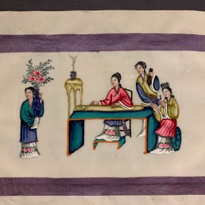 Chinese school, Canton, inkt en kleur op rijstpapier, 19e eeuw: collectie van 39 tekeningen in zes albums — foto 75